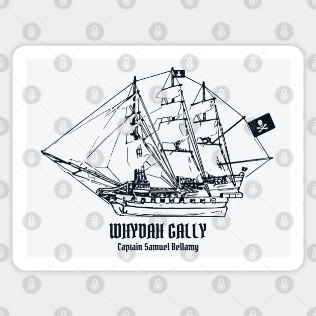 Whydah Gally - Captain Samuel Bellany Sticker by Lakeric